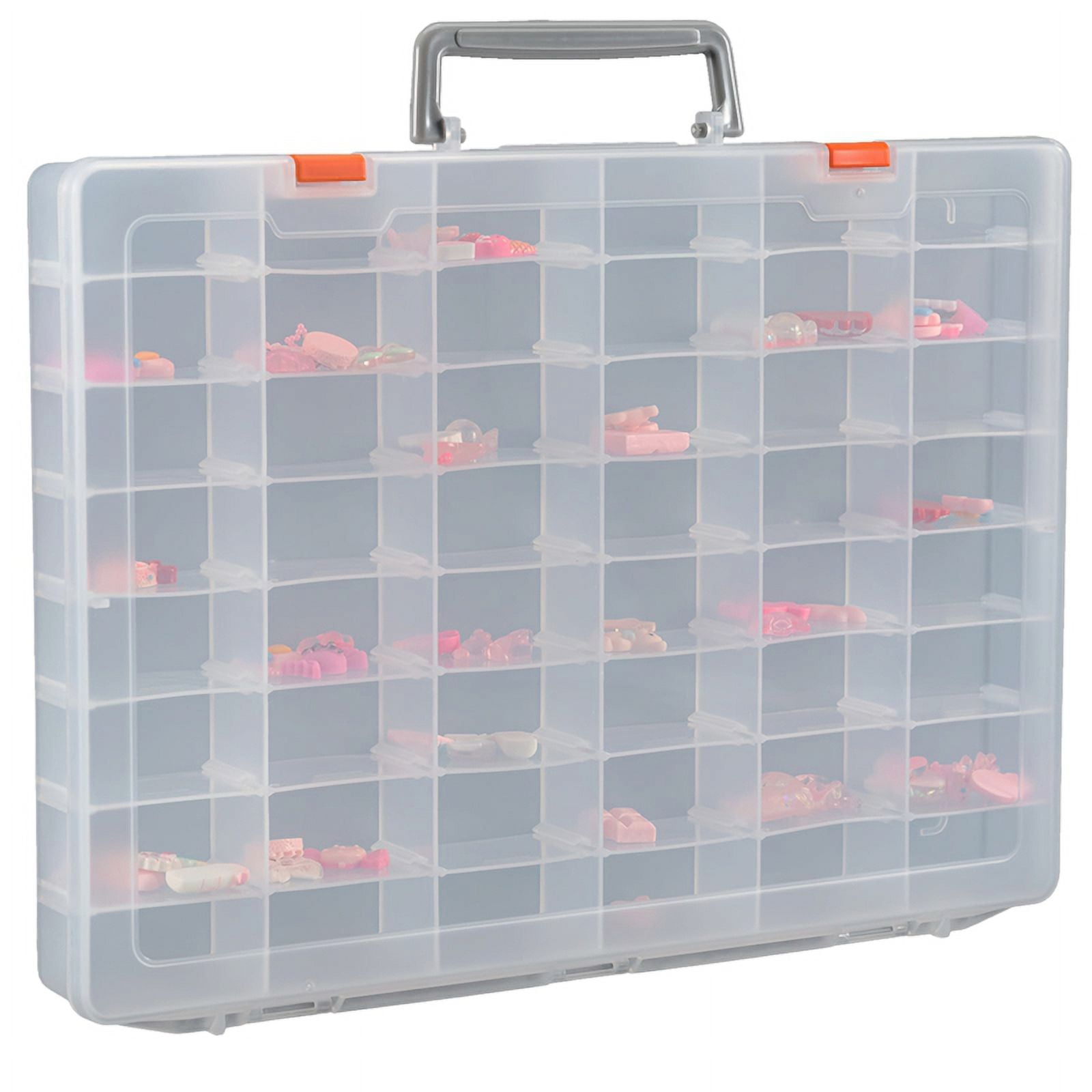SGHUO 3 Pack 15 Grids Large Plastic Storage Organizer Box,15 Compartments With