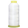 thumbnail image 1 of Large 5000m Cones Polyester Machine Embroidery Thread | Huge 5000M (5500 Yard) Cones 40wt | For Brother Janome Bernina Embroidery & Sewing Machines | No. 101 - White - 160 Colors Available, 1 of 7