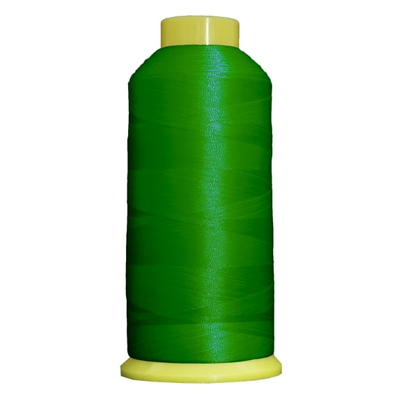 Large 5000m Cones Polyester Machine Embroidery Thread | Huge 5000M (5500 Yard) Cones 40wt | For Brother Janome Bernina Embroidery & Sewing Machines | No. 204 - Emerald - 160 Colors Available