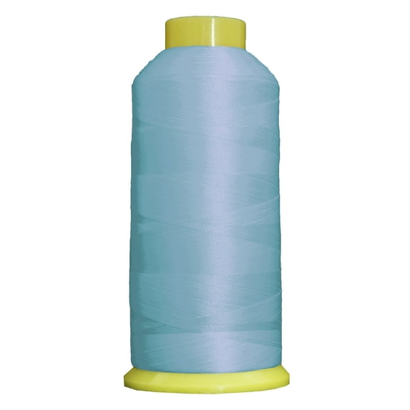 Large 5000m Cones Polyester Machine Embroidery Thread | Huge 5000M (5500 Yard) Cones 40wt | For Brother Janome Bernina Embroidery & Sewing Machines | No. 239 - Lt Sky Blue - 160 Colors Available