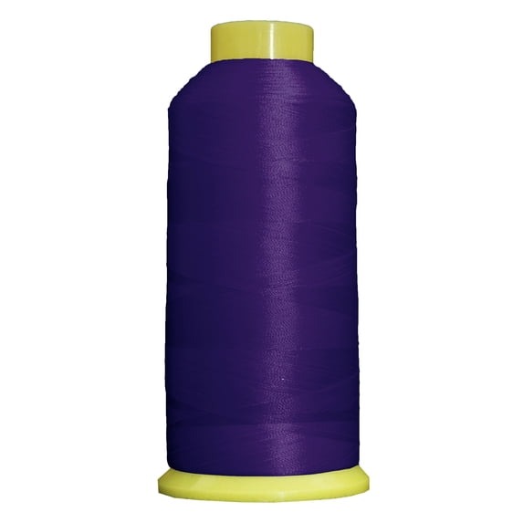 Large 5000m Cones Polyester Machine Embroidery Thread | Huge 5000M (5500 Yard) Cones 40wt | For Brother Janome Bernina Embroidery & Sewing Machines | No. 271 - Purple Shadow - 160 Colors Available