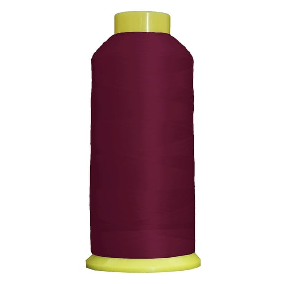 Large 5000m Cones Polyester Machine Embroidery Thread | Huge 5000M (5500 Yard) Cones 40wt | For Brother Janome Bernina Embroidery & Sewing Machines | No. 281 - Dk Rose - 160 Colors Available