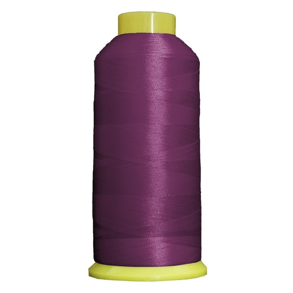 Large 5000m Cones Polyester Machine Embroidery Thread | Huge 5000M (5500 Yard) Cones 40wt | For Brother Janome Bernina Embroidery & Sewing Machines | No. 283 - Deep Orchid - 160 Colors Available