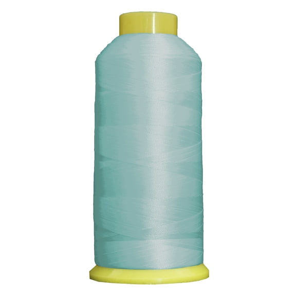 Large 5000m Cones Polyester Machine Embroidery Thread | Huge 5000M (5500 Yard) Cones 40wt | For Brother Janome Bernina Embroidery & Sewing Machines | No. 320 - Dana Blue - 160 Colors Available