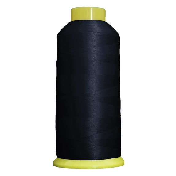 Large 5000m Cones Polyester Machine Embroidery Thread | Huge 5000M (5500 Yard) Cones 40wt | For Brother Janome Bernina Embroidery & Sewing Machines | No. 436 - Flag Navy - 160 Colors Available