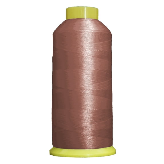 Large 5000m Cones Polyester Machine Embroidery Thread | Huge 5000M (5500 Yard) Cones 40wt | For Brother Janome Bernina Embroidery & Sewing Machines | No. 481 - Lt Salmon - 160 Colors Available