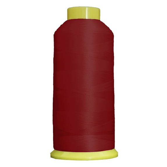 Large 5000m Cones Polyester Machine Embroidery Thread | Huge 5000M (5500 Yard) Cones 40wt | For Brother Janome Bernina Embroidery & Sewing Machines | No. 150 - Cherry Delight - 160 Colors Available