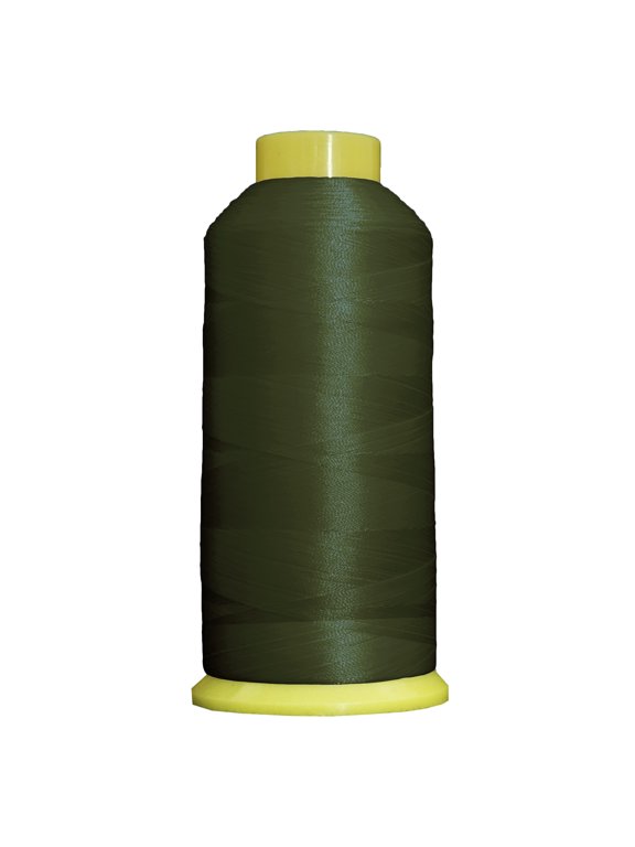 Large 5000m Cones Polyester Machine Embroidery Thread | Huge 5000M (5500 Yard) Cones 40wt | For Brother Janome Bernina Embroidery & Sewing Machines | No. 182 - Dk Sage Green - 160 Colors Available