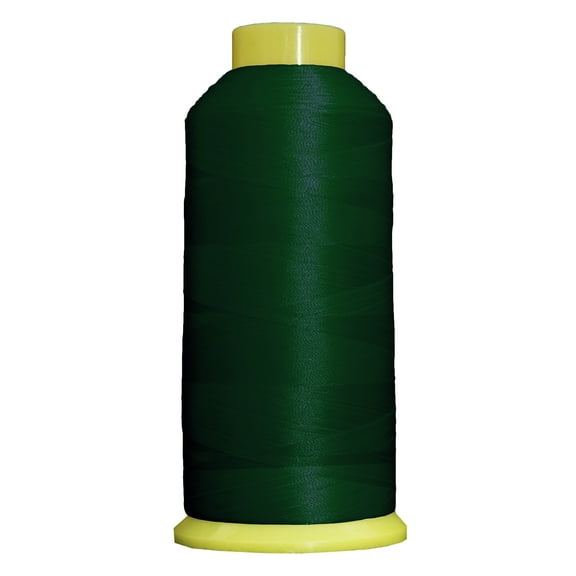 Large 5000m Cones Polyester Machine Embroidery Thread | Huge 5000M (5500 Yard) Cones 40wt | For Brother Janome Bernina Embroidery & Sewing Machines | No. 184 - Evergreen - 160 Colors Available