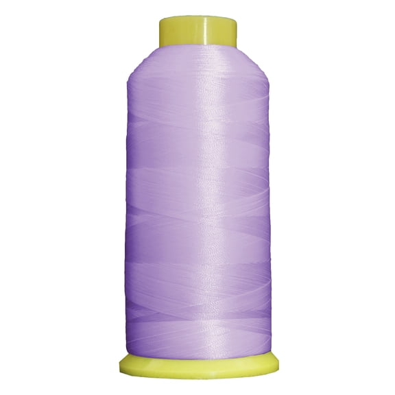 Large 5000m Cones Polyester Machine Embroidery Thread | Huge 5000M (5500 Yard) Cones 40wt | For Brother Janome Bernina Embroidery & Sewing Machines | No. 256 - Med Purple - 160 Colors Available