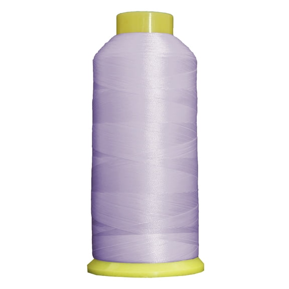 Large 5000m Cones Polyester Machine Embroidery Thread | Huge 5000M (5500 Yard) Cones 40wt | For Brother Janome Bernina Embroidery & Sewing Machines | No. 261 - Lavender - 160 Colors Available