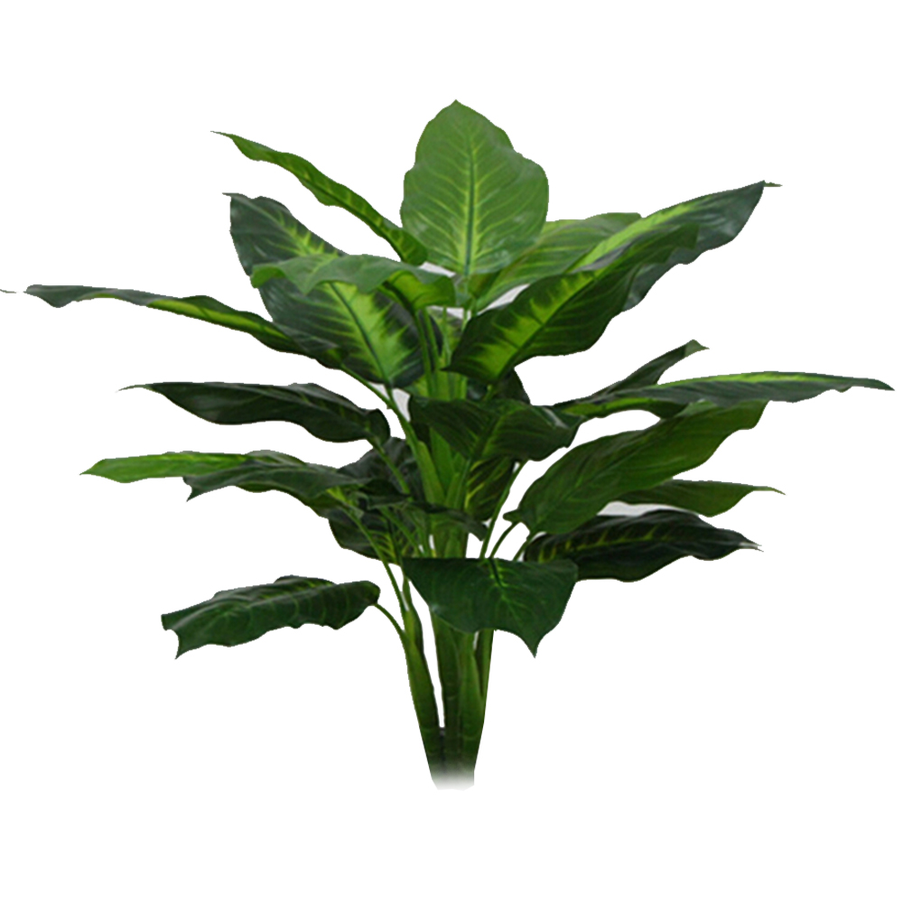 Large 50Cm Evergreen Artificial Plant 25 Leaves Lifelike Bush Potted Plants Plastic Green Tree Home Garden Office Decoration