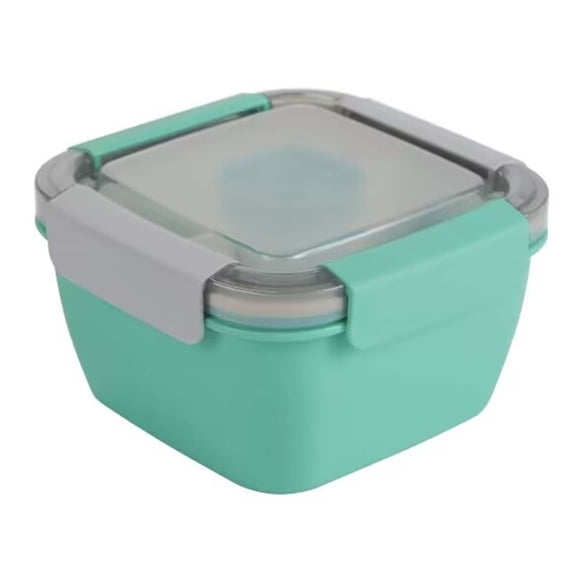 Large 52oz Salad Bowl with 3 Compartments, Leakproof Meal Prep Containers To Go, BPA-Free Lunch Box with Dressing Cup for Office & Travel Clearance!