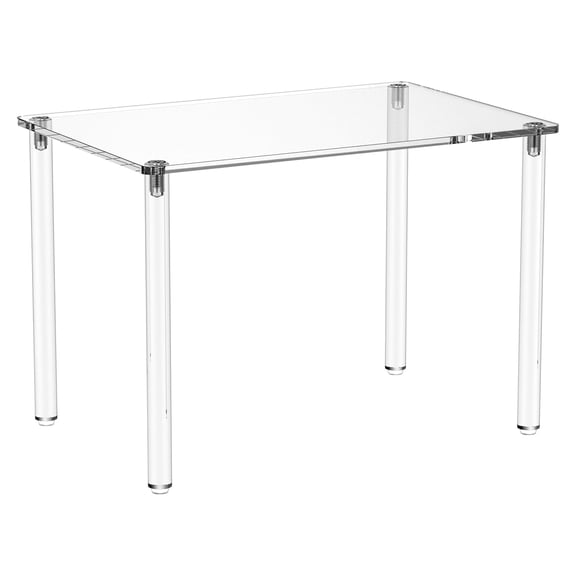Large 5mm Thick Acrylic Rectangular 4 Leg Display Riser Acrylic Stand Clear Shelf Riser Display Stand for Decor Collectible Figure,11.8x7.87x7.87in