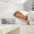 thumbnail image 1 of Large 6.3-Inch Led Display Digital Alarm Clock With Temperature Date Time Modes, Adjustable Brightness 3 Levels Workday Snooze 1-60 Min Usb 3Xaaa Battery Powered Voice Control, 1 of 5