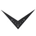 thumbnail image 1 of Large 6-String Electrical Guitar V Shaped Tailpiece Instrument Accessory(Black), 1 of 8