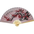 thumbnail image 1 of Large 60" Folding Wall Fan -- Purity Blossoms -- Original Hand-painted, 1 of 1