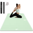 thumbnail image 1 of Large 72 x 48 Inch Extra Thick 6mm Workout Yoga Mat with High-Density TPE Cushioning for Joint Protection, 1 of 6