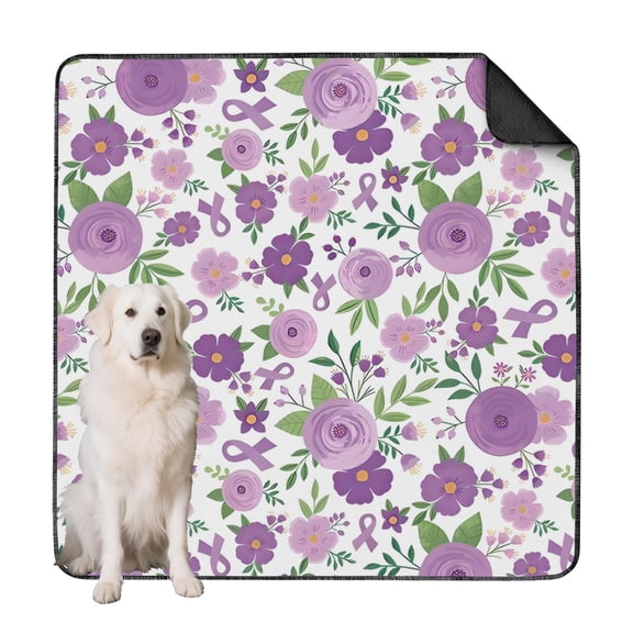 Large 72x72 Inch Washable Dog Pee Pads, Reusable Puppy Training Mats with Locking Layers, Odor Control & Leak Proof for Indoor Pet Relief Areas