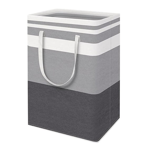 Large 75L Laundry Basket with Extended Handles, Waterproof Freestanding Collapsible Laundry Hamper for Clothes, Toys, Dorm & Family Use, Tall Clothes Hamper, Space-Saving Design