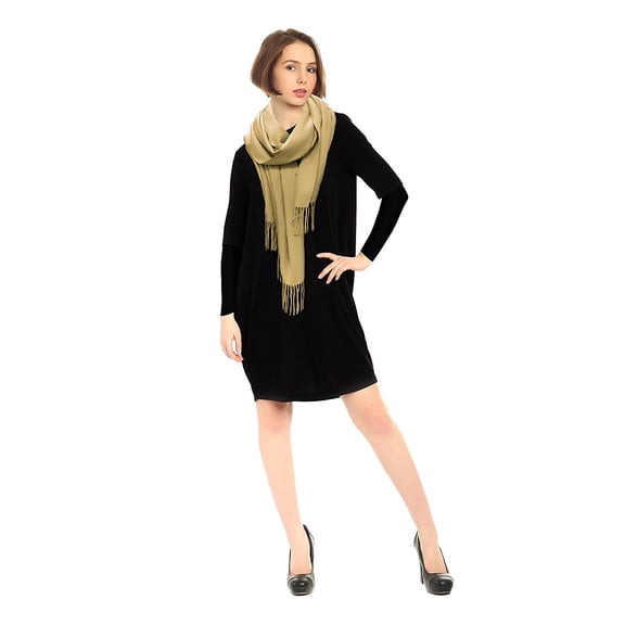 Large 78"x26" Soft Solid Winter Scarf, Shawls for Women and Men