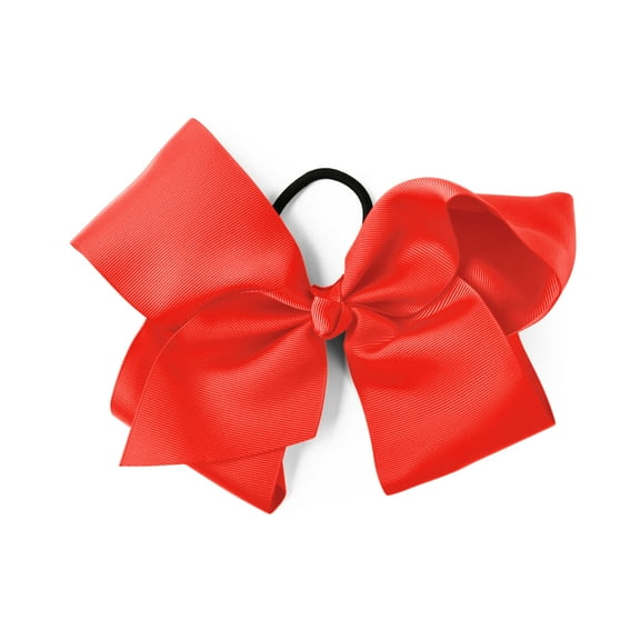 Large 8 Inch Grosgrain Ribbon Hair Bow with Ponytail (Royal Blue)