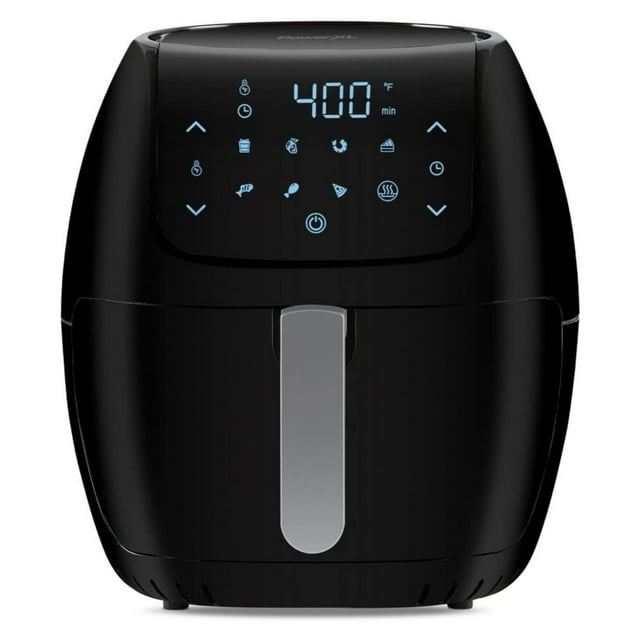 Large 8Quart NonStick Air Fryer with Touch Digital Display, Black