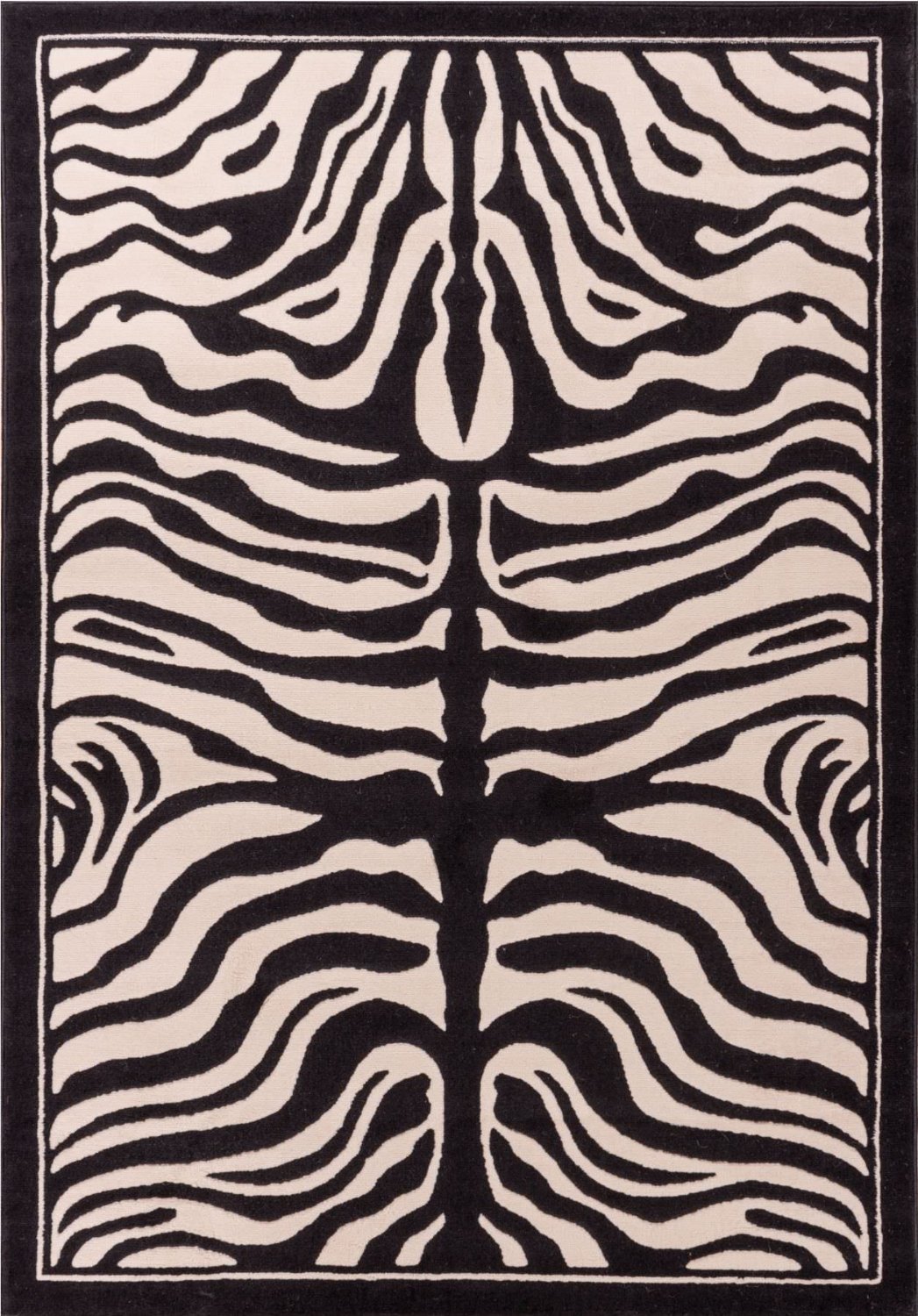 Large 8x11 White and Black Zebra Rug Zebra Rugs for Living Room Animal Print Rug 8x10 Rugs - image 1 of 1