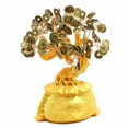thumbnail image 1 of Large 9" Feng Shui Gold Money Tree Gold Coin Fortune Bag Pot Prospero Gathering KT00171, 1 of 5