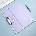 thumbnail image 1 of Large A3 Document Folder and File Book, Multi Functional Paper Storage Board for Exams and Artworks, Durable Desktop Organizer for Home and Travel, Purple Binder, 1 of 8