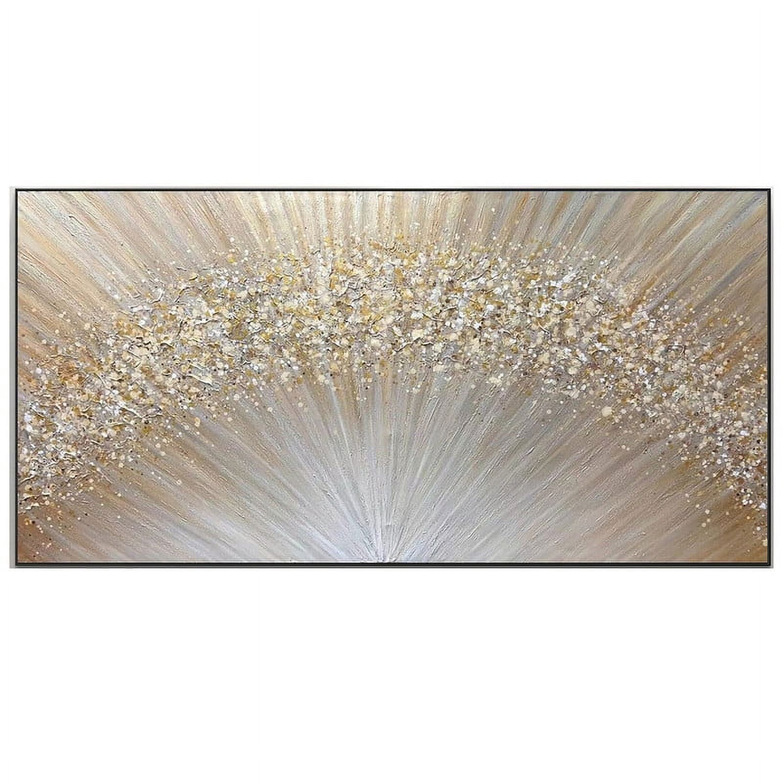 Large Abstract Gold Texture Oil Painting on Canvas Minimalist Yellow ...