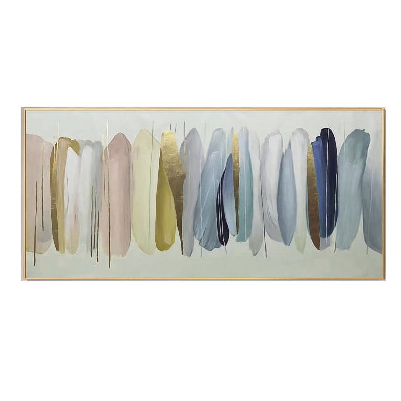 Large Abstract Gold Texture Oil Painting on Canvas Minimalist Yellow ...