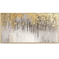 thumbnail image 1 of Large Abstract Gold Texture Oil Painting on Canvas Minimalist Yellow Ripple Acrylic Painting Modern Living Room Wall Art Decor, 1 of 6