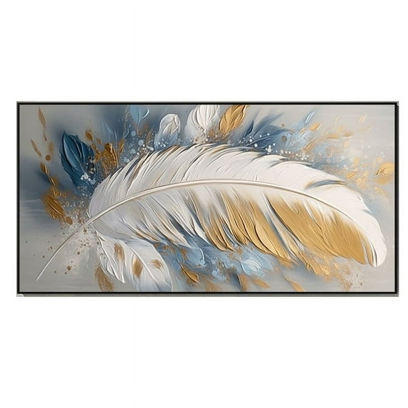 Large Abstract Gold Texture Oil Painting on Canvas Minimalist Yellow Ripple Acrylic Painting Modern Living Room Wall Art Decor
