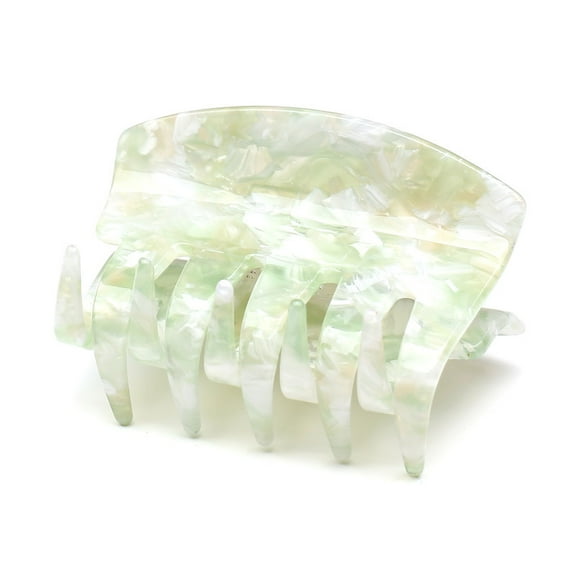 QinGoo Medium Square Hair Claw Clip for Women Non-Slip Strong Hold Thick Hair Accessory 1 Count, 2.8 Inch, Green
