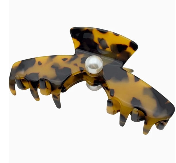 Large Acetate Shark Clip - Strong Grip Hair Claw for Thick Hair - Elegant and Minimalist Design for Everyday Use