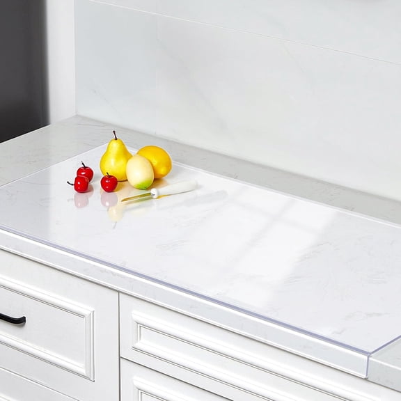 Large Acrylic Cutting Board with Lip Non Slip 40"L X 20"W Clear Cutting Board Chopping Acrylic Countertop Protector Cover Shatter Resistant for Home Restaurant Kitchen Sink Stove