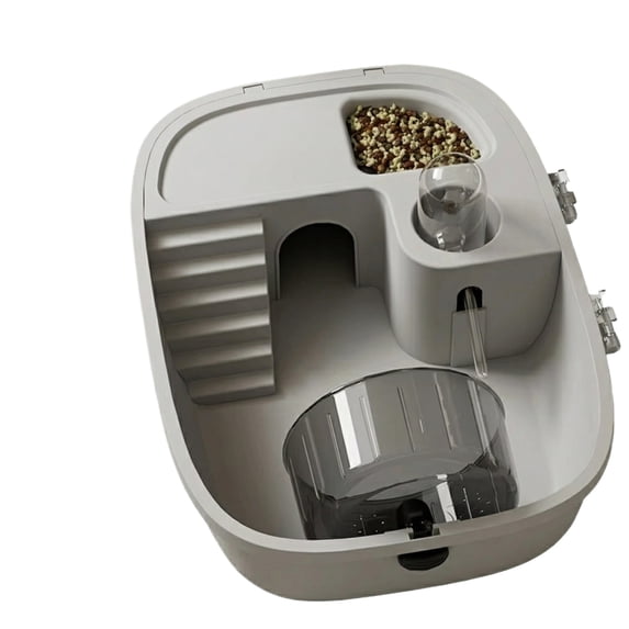 Large Acrylic Hamster Cage, Luxury Portable Travel Carrier for Syrian Hamsters and Fancy Rats, Spacious Small Pet Habitat with Easy-to-Clean Detachable Design, Multicolor