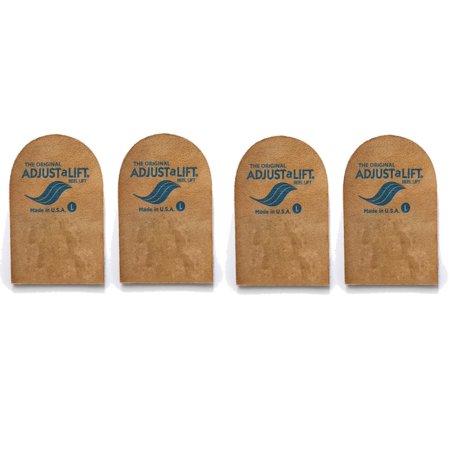 Large Adjust-A-Lift Orthopedic Heel Lifts - Leg Length Discrepancy - Pack of 4