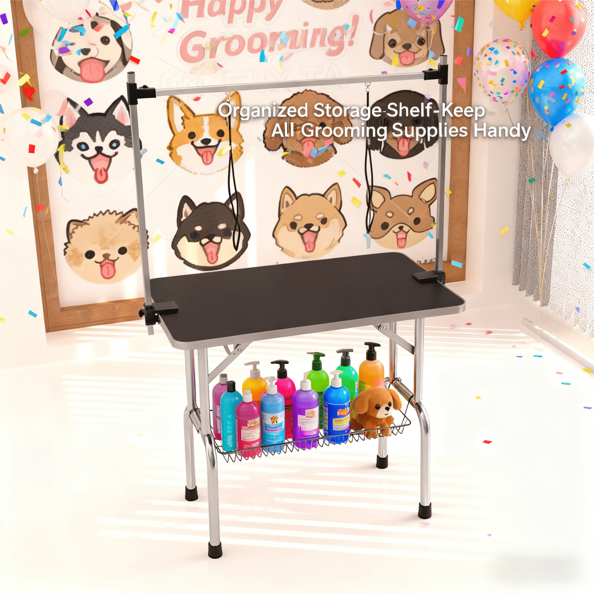 Stunning Grooming Tables For Large Aggressive Dogs Growling image