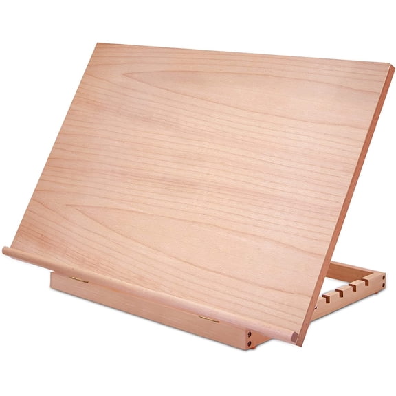 Large Adjustable Wood Drafting Table Easel 6-Position Angle 24.8 L x 16.5 W A2