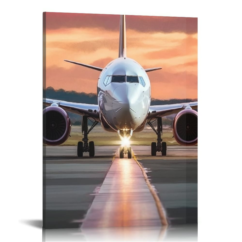 Aviation Wall Art Canvas top | Air Canada 777 Aerial | Ready to Hang | Multiple Sizes