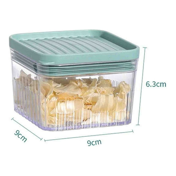 Large Airtight Food Storage Container 1 Gallon Plastic Cereal & Dry Food Bin with Wide Mouth,Stackable Kitchen Organizer for Pantry,Tea,Snacks,