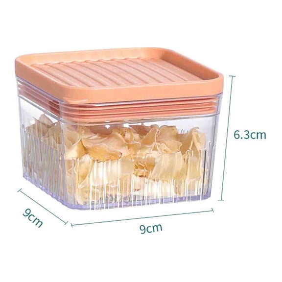 Large Airtight Food Storage Container 1 Gallon Plastic Cereal & Dry Food Bin with Wide Mouth,Stackable Kitchen Organizer for Pantry,Tea,Snacks,