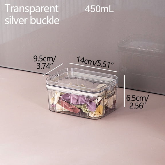 Large Airtight Food Storage Container | Plastic Cereal & Dry Food Storage Bin | Kitchen Pantry Organization | Transparent Sealed Tank with Wide Mouth - 1 Pack