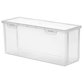 Large Airtight Food Storage Container with Locking Lid, Transparent Modular Kitchen Organizer for Refrigerator and Pantry
