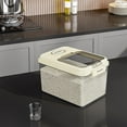 thumbnail image 1 of Large Airtight Rice Container, 22lb Food Storage Cereal Container with Measuring Cup, Pet Food Storage for Household Use, 1 of 6