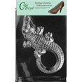 thumbnail image 1 of Large Alligator Chocolate Candy Mold with Exclusive Cybrtrayd Copyrighted Molding Instructions, Pack of 6, 1 of 1