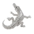 thumbnail image 1 of Large Alligator Rhinestone Brooch, 1 of 4
