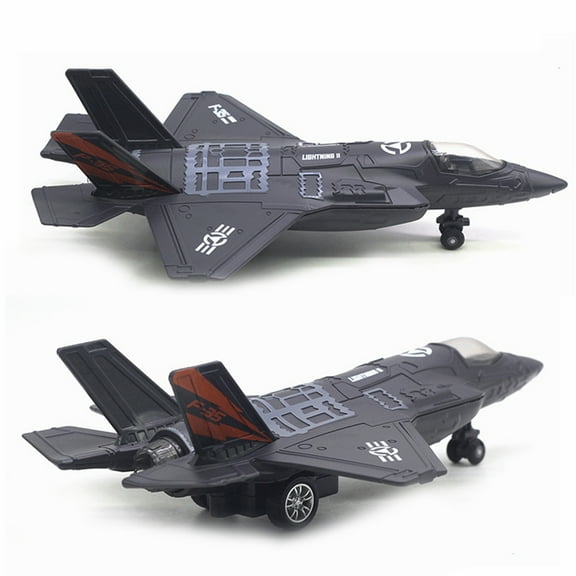 Large Alloy Pull Back F-35 - Fighter Aircraft Model Music LED Airplane Toy Gift